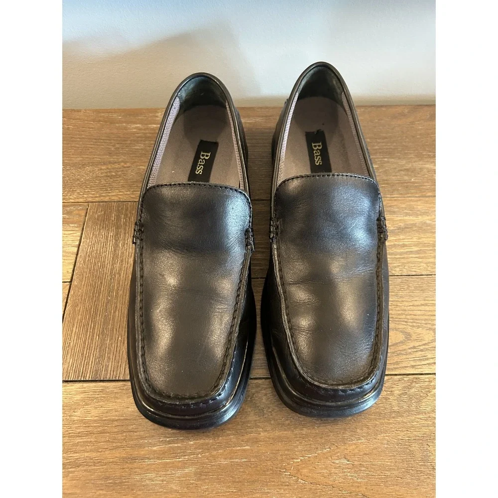 Bass Victory Shoes Mens Size 10M Leather Slip On‎ Loafers Comfort Dress Work